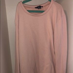 A comfy light pink sweatshirt!